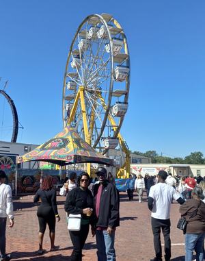 2026 Carnival Couple at the ferris wheel at the 89th Yamboree