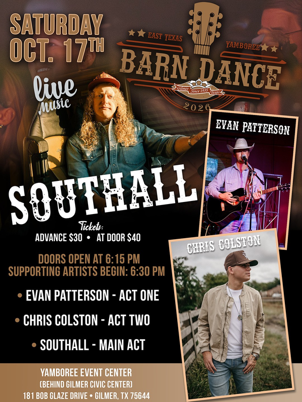 East Texas Yamboree Barn Dance Flyer